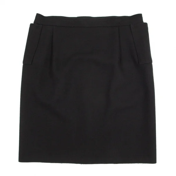 ワイズY's ウールフェルトミニスカート 黒2 K-98918_008