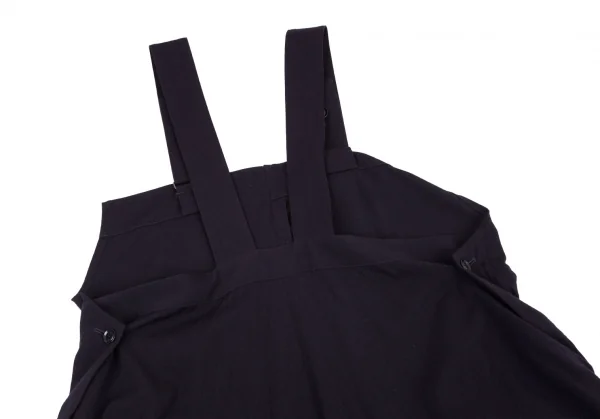 ワイズY's ストレッチウールサルエルオーバーオール 紺2 K-98924_011