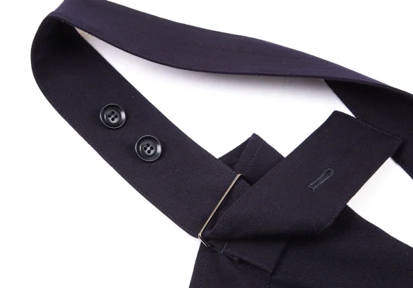 ワイズY's ストレッチウールサルエルオーバーオール 紺2 K-98924_005