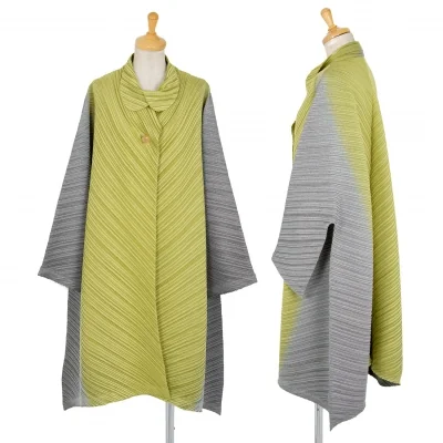 イッセイミヤケISSEY MIYAKE A-POC INSIDE グラデーション織りプリーツコート