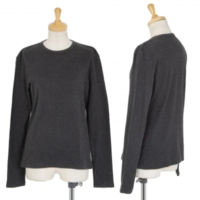 イッセイミヤケISSEY MIYAKEベーシック長袖カットソー グレー