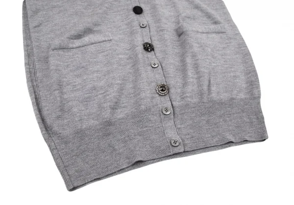 マークジェイコブスMARC JACOBS マルチボタンロングカーディガン グレーS/P K-98953_013
