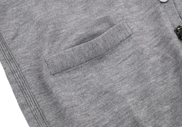 マークジェイコブスMARC JACOBS マルチボタンロングカーディガン グレーS/P K-98953_014