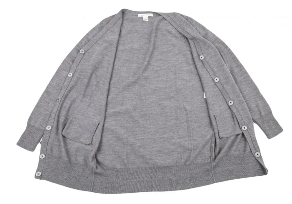 マークジェイコブスMARC JACOBS マルチボタンロングカーディガン グレーS/P K-98953_016