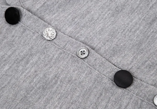 マークジェイコブスMARC JACOBS マルチボタンロングカーディガン グレーS/P K-98953_008