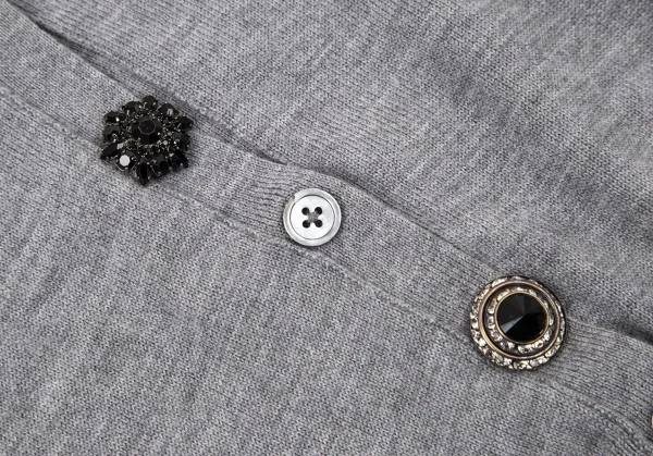 マークジェイコブスMARC JACOBS マルチボタンロングカーディガン グレーS/P K-98953_009