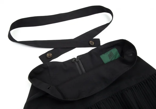 ジュニアゴルチエJUNIOR GAULTIER ショルダーストラップ付きプリーツ切替スカート 黒40 K-98982_005