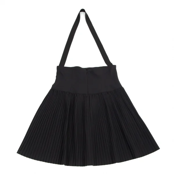 ジュニアゴルチエJUNIOR GAULTIER ショルダーストラップ付きプリーツ切替スカート 黒40 K-98982_008