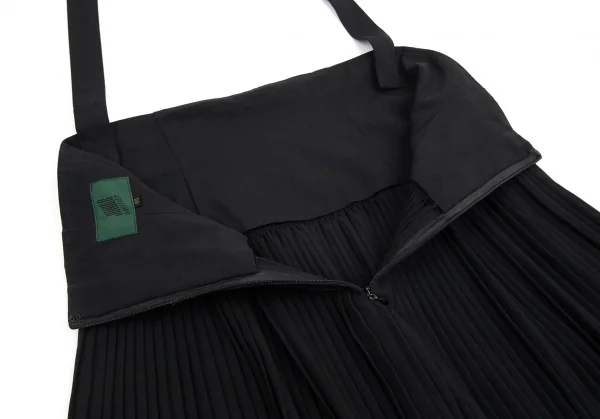 ジュニアゴルチエJUNIOR GAULTIER ショルダーストラップ付きプリーツ切替スカート 黒40 K-98982_009