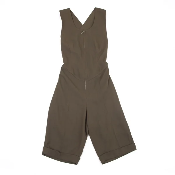 ジュニアゴルチエJUNIOR GAULTIER クロスストラップサロペット カーキ40 K-98983_002