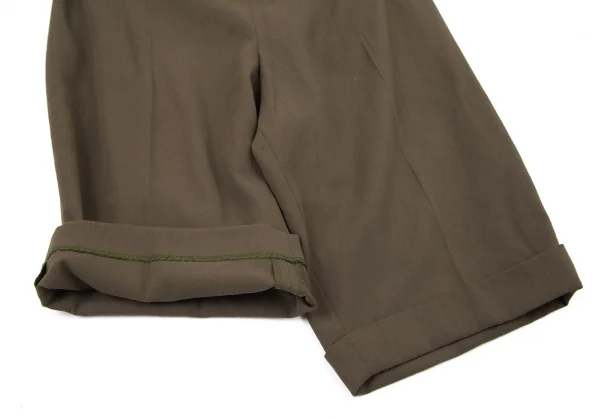 ジュニアゴルチエJUNIOR GAULTIER クロスストラップサロペット カーキ40 K-98983_009