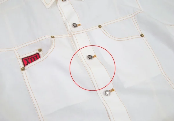 GAULTIER JEAN'S Pocket Design Half Sleeve Shrit K-98984_007