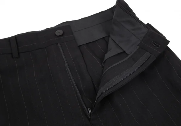 ジャンポールゴルチエ オムJean Paul GAULTIER HOMME バックベルトストライプパンツ 黒46 K-98997_009