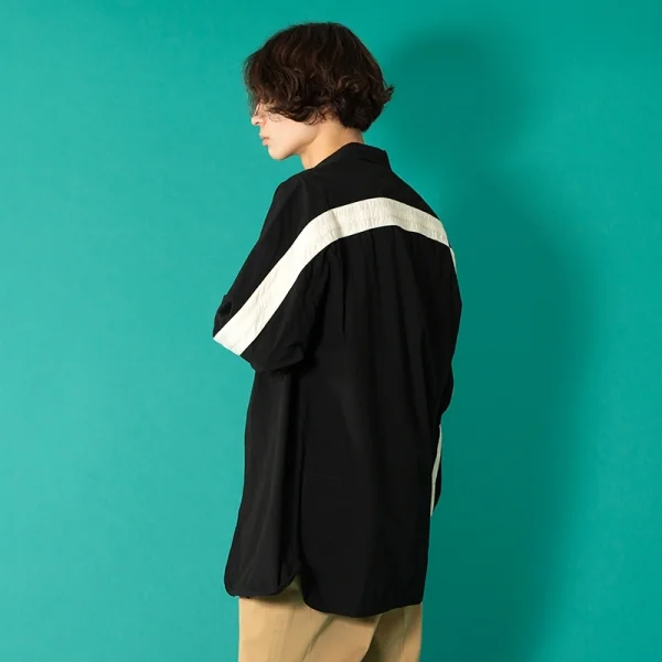 ZIGGY CHEN Line Tape Long Sleeve Shirt K-99002_016