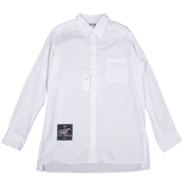 新品!サイトs'yte カラスパッチベーシックシャツ 白4 K-99008_001