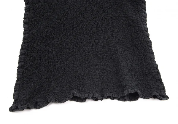 イッセイミヤケ ミーISSEY MIYAKE me カリフラワーフレンチスリーブトップス 黒M位 K-99044_007