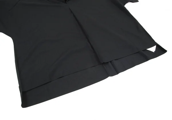 イッセイミヤケISSEY MIYAKE ドルマンスリーブプリーツカラーシャツ 黒2 K-99057_007