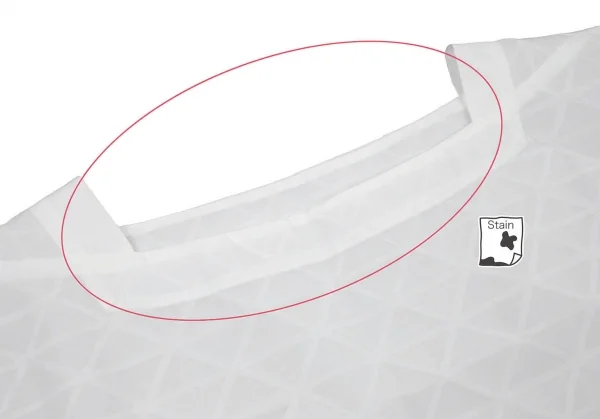 イッセイミヤケISSEY MIYAKE トライアングルピースプリントトップス 白2 K-99060_003