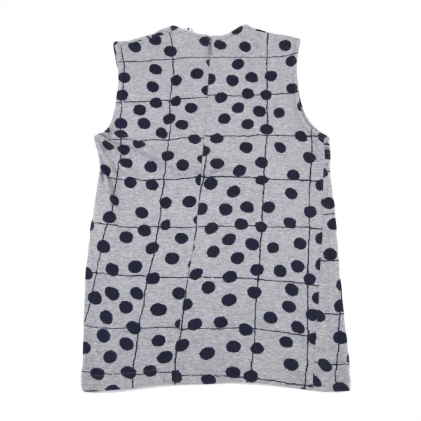 コムデギャルソン　ノースリーブトップス コムコム コムデギャルソンCOMME des GARCONS コットンドット総柄