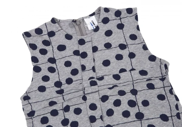 コムデギャルソン　ノースリーブトップス コムコム コムデギャルソンCOMME des GARCONS コットンドット総柄