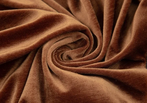 ジャンポールゴルチエ ファムJean Paul GAULTIER FEMME リブ切替変形ベロアブルゾン 茶40 K-99091_015