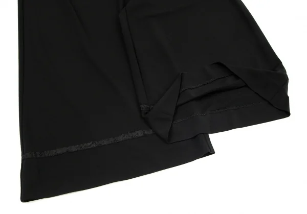 ジャンポールゴルチエ ファムJean Paul GAULTIER FEMME 裾テーピングストレッチイージーパンツ 黒40 K-99098_007