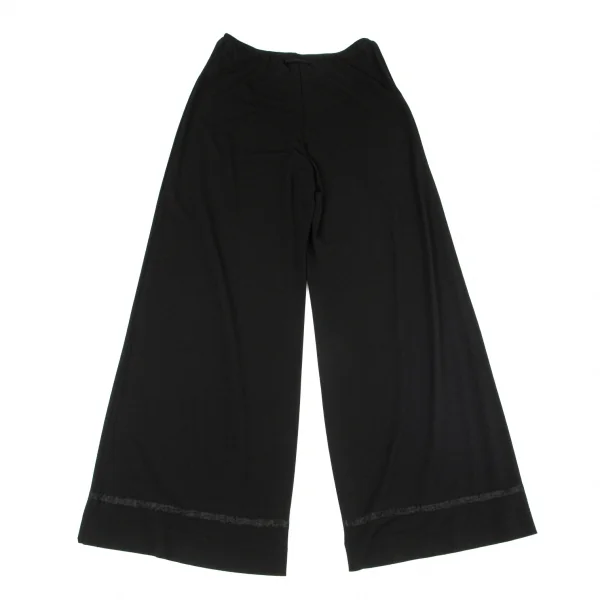 ジャンポールゴルチエ ファムJean Paul GAULTIER FEMME 裾テーピングストレッチイージーパンツ 黒40 K-99098_008