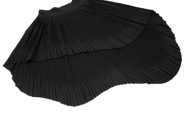 ジャンポールゴルチエ ファムJean Paul GAULTIER FEMME ロングテールプリーツスカート 黒40 K-99100_005