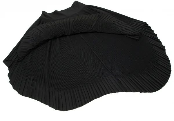 ジャンポールゴルチエ ファムJean Paul GAULTIER FEMME ロングテールプリーツスカート 黒40 K-99100_006