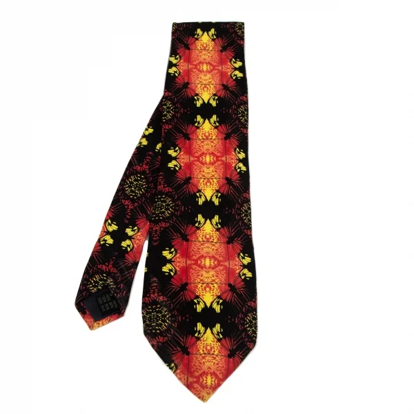Jean-Paul GAULTIER HOMME Butterfly Printed Tie Black,Yellow  K-99105_001