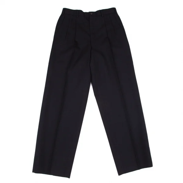 コムデギャルソン オムドゥCOMME des GARCONS HOMME DEUX シャドーストライプウールパンツ 濃紺S K-99124_001