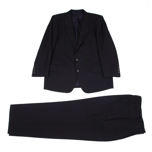 コムデギャルソン オムドゥCOMME des GARCONS HOMME DEUX シャドーストライプウールパンツ 濃紺S K-99124_013