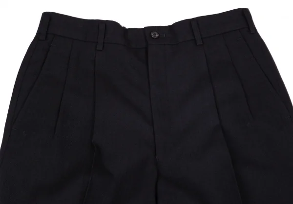 コムデギャルソン オムドゥCOMME des GARCONS HOMME DEUX シャドーストライプウールパンツ 濃紺S K-99124_002