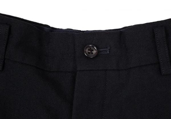 コムデギャルソン オムドゥCOMME des GARCONS HOMME DEUX シャドーストライプウールパンツ 濃紺S K-99124_003