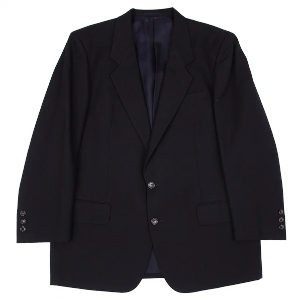 コムデギャルソン オムドゥCOMME des GARCONS HOMME DEUX シャドーストライプウールセットアップスーツ 濃紺M・S K-99125_002