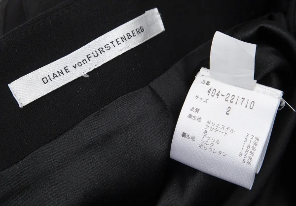 ダイアンフォンファステンバーグDIANE VON FURSTENBERG  ドット織りフレアスカート 黒2 K-99210_011