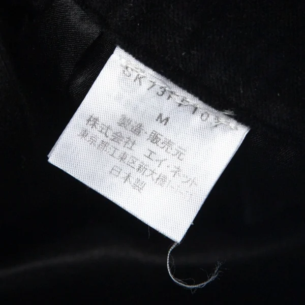 スナオクワハラsunao kuwahara ベロアショートパンツ 黒M K-99239_010