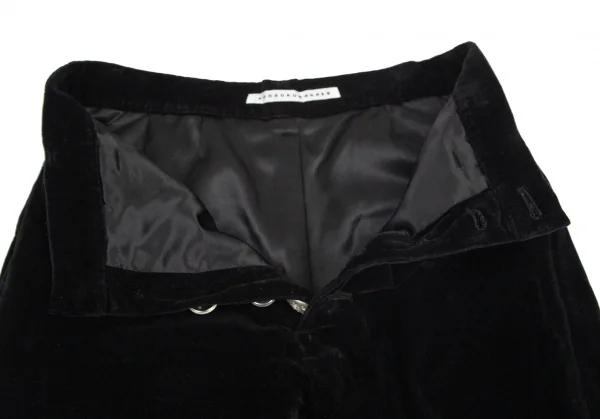 スナオクワハラsunao kuwahara ベロアショートパンツ 黒M K-99239_003