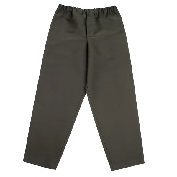 イッセイミヤケ アイム メンISSEY MIYAKE IM MEN ボタンフライサテンパンツ カーキグレー3 K-99250_001