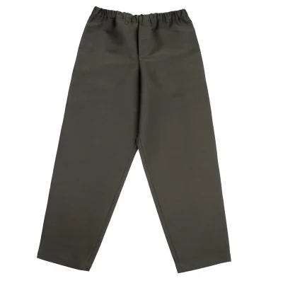 イッセイミヤケ アイム メンISSEY MIYAKE IM MEN ボタンフライサテンパンツ カーキグレー