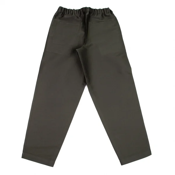 イッセイミヤケ アイム メンISSEY MIYAKE IM MEN ボタンフライサテンパンツ カーキグレー3 K-99250_008