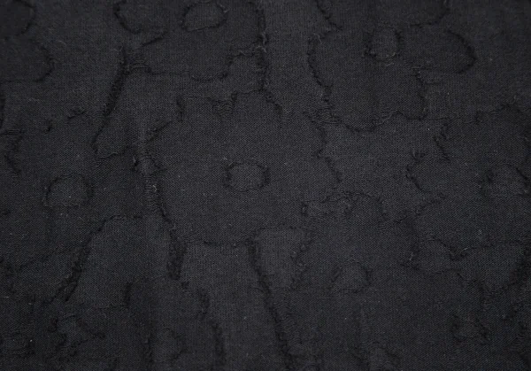 トリココムデギャルソンtricot COMME des GARCONS レースフリルフラワージャガードTシャツ 黒S K-99264_010