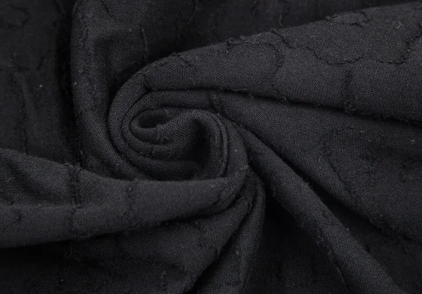 トリココムデギャルソンtricot COMME des GARCONS レースフリルフラワージャガードTシャツ 黒S K-99264_011