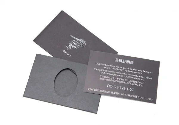 Yohji yamamoto discord Denim Switching Fold Leather Bag K-99318_018