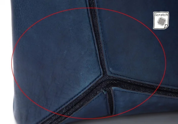 Yohji yamamoto discord Denim Switching Fold Leather Bag K-99318_006