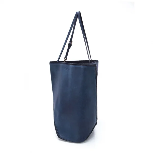 Yohji yamamoto discord Denim Switching Fold Leather Bag K-99318_007