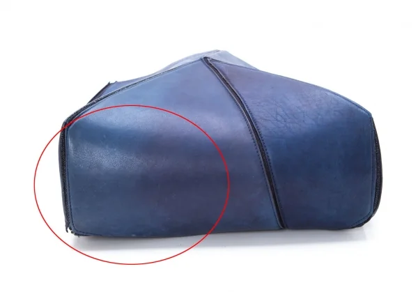 Yohji yamamoto discord Denim Switching Fold Leather Bag K-99318_009