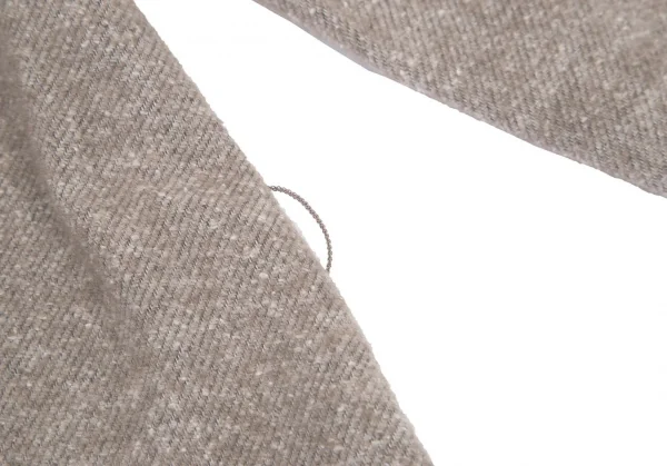 マドモアゼルノンノンMademoiselle NON NON コットンポリ起毛シャツ ベージュ38M K-99324_011