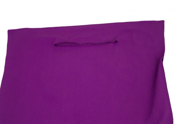 イッセイミヤケ ミーISSEY MIYAKE me A-POC INSIDE カッティング斜めプリーツワイドシルエットノースリーブワンピース 紫F K-99339_003