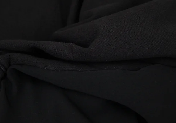 エムエム 6 メゾン マルジェラMM6 MAISON MARGIELA 異素材ドッキングワイドシルエットスウェット 黒M K-99340_017